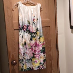 Water color silk dress